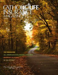 Fall 2011 - Catholic Life Insurance