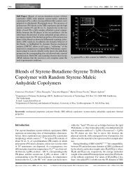 Blends of styrene-butadiene-styrene triblock copolymer with ... - ITM