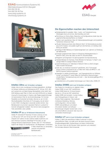 Intellex Digital Video Management Systems - ESAG