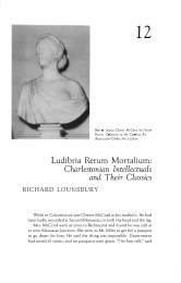 Ludibria Rerum Mortalium: Charlestonian Intellectuals and Their ...