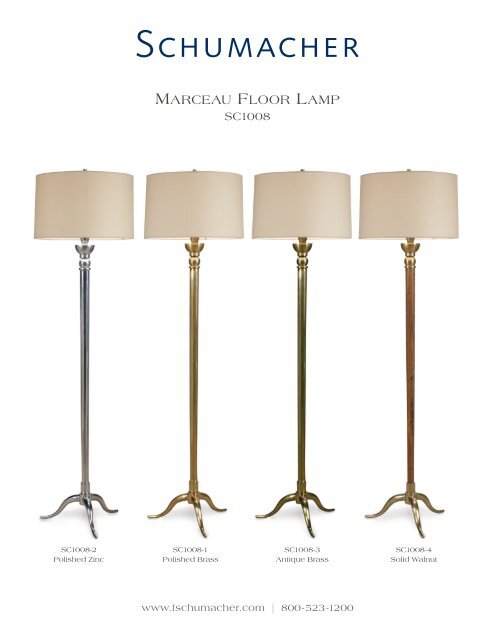 MARCEAU FLOOR LAMP - Schumacher