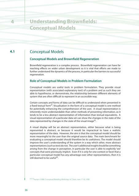 Sustainable Brownfield Regeneration: CABERNET Network Report