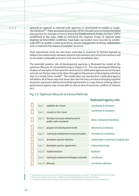 Sustainable Brownfield Regeneration: CABERNET Network Report