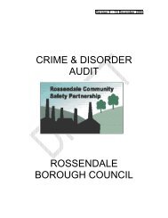 crime & disorder audit rossendale borough council - Safer Lancashire