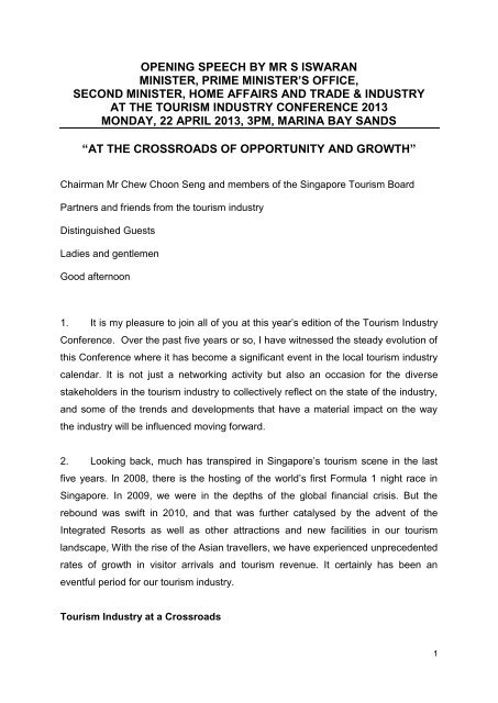 Opening Speech By Guest of Honour Mr S Iswaran Singapore opening-speech-by-guest-of-honour-mr-s-iswaran-singapore