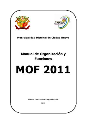 MOF - Municipalidad Distrital de Ciudad Nueva