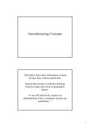 Georeferencing concepts lecture