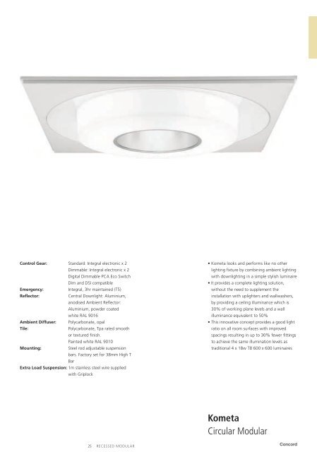 ARCHITECTURAL LIGHTING LUMINAIRES 2013 - Projectista.pt