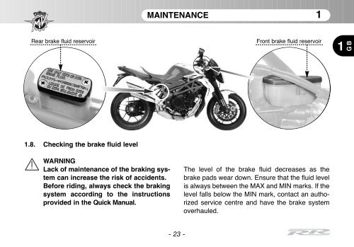 Brutale_RR_MY11 Manual Mantenimiento ... - MV Agusta