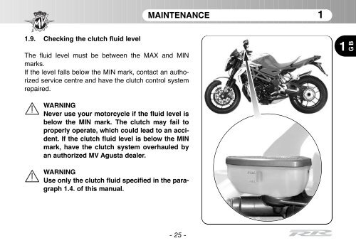 Brutale_RR_MY11 Manual Mantenimiento ... - MV Agusta