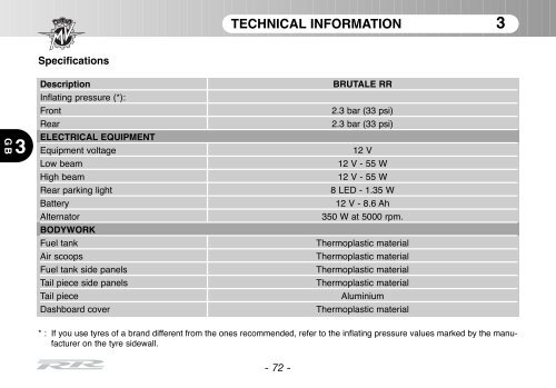 Brutale_RR_MY11 Manual Mantenimiento ... - MV Agusta