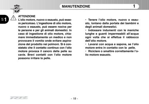 Brutale_RR_MY11 Manual Mantenimiento ... - MV Agusta