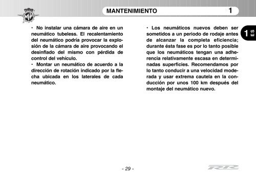 Brutale_RR_MY11 Manual Mantenimiento ... - MV Agusta