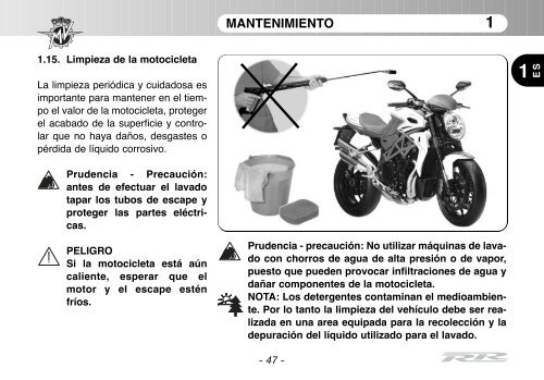 Brutale_RR_MY11 Manual Mantenimiento ... - MV Agusta