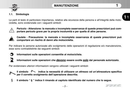 Brutale_RR_MY11 Manual Mantenimiento ... - MV Agusta