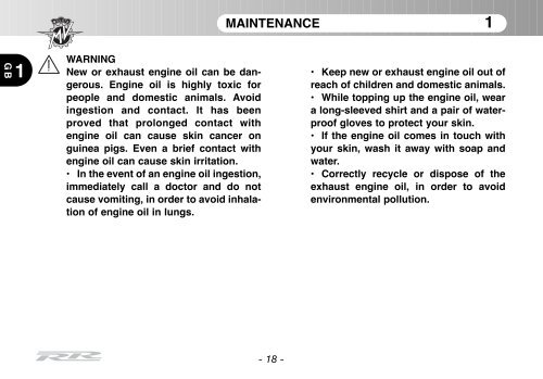 Brutale_RR_MY11 Manual Mantenimiento ... - MV Agusta