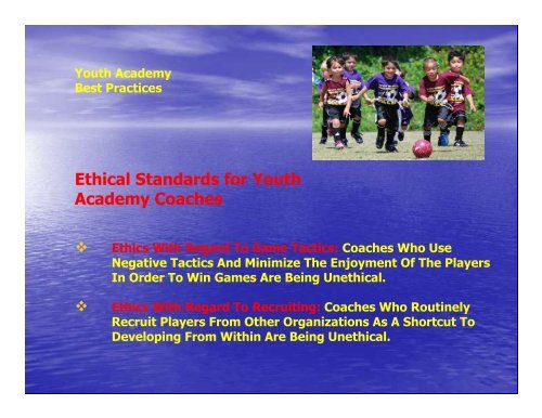 The Youth Academy Model OYSAN's Recommended Approach to ...