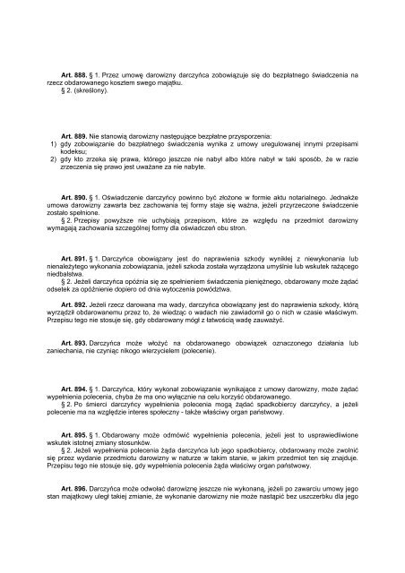 Ustawa z dnia 23 kwietnia 1964r. Kodeks cywilny - Strona gÅÃ³wna