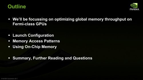 Memory Bandwidth Limited Kernels - GPU Technology Conference
