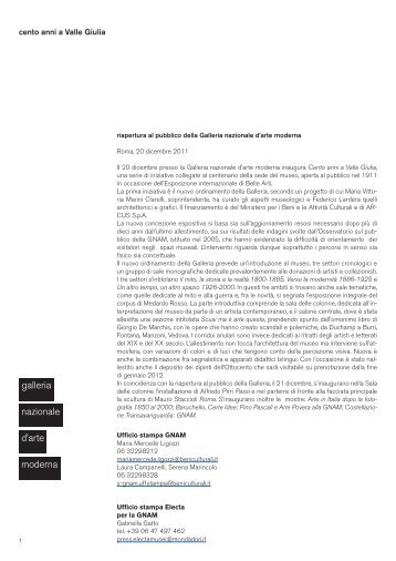 La Cartella stampa in .pdf - Gallery - Electa