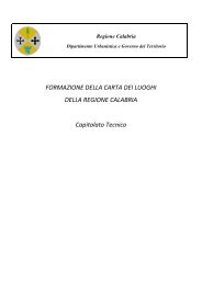 Capitolato Tecnico - Regione Calabria - Dipartimento Urbanistica e ...
