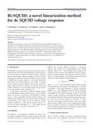 Bi-SQUID: a novel linearization method for dc SQUID voltage ...