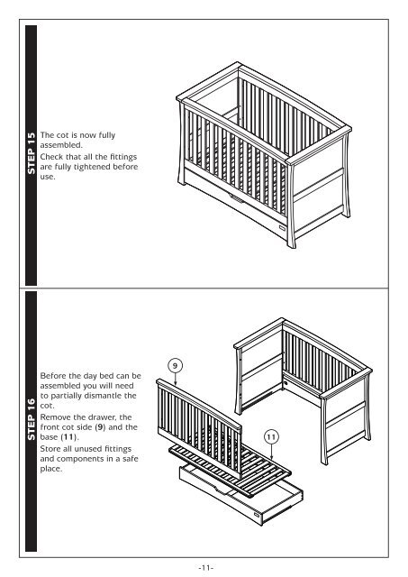 Ocean Cot-Bed instructions - Mamas & Papas