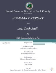 Desk Audit Full Report - Forest Preserve District of Cook County