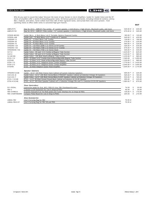 Price List - Aug 2013 - Yorkville Sound