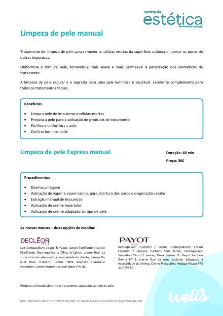 Limpeza de Pele Manual - Express e Profunda