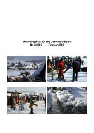 Mitteilungsblatt fÃ¼r die Gemeinde Biglen Nr. 2/2005 Februar 2005