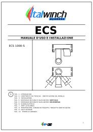 MANUALE D'USO E INSTALLAZIONE ECS 1000-S - MZ Electronic