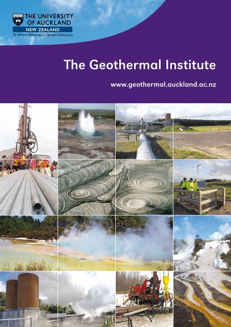 The Geothermal Institute brochure - UniServices