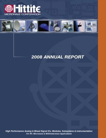 HITT 2008 Annual Report - Hittite Microwave
