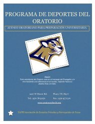 athletIcs Oratory ESPANOL - The Pharr Oratory of St. Philip Neri ...