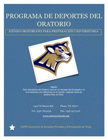 athletIcs Oratory ESPANOL - The Pharr Oratory of St. Philip Neri ...