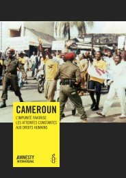 Cameroun. L'impunitÃ© favorise les atteintes constantes ... - Refworld