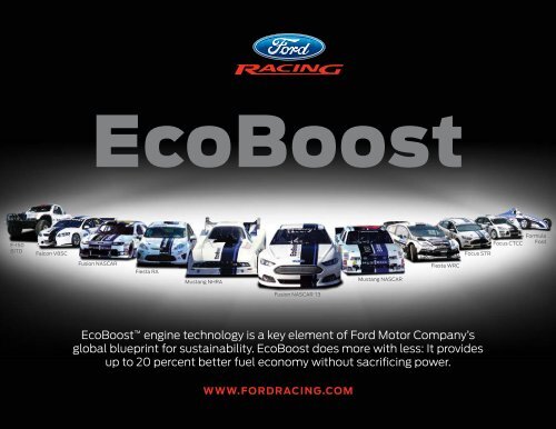 EcoBoostâ ¢ engine technology is a key element ... - Ford Racing Parts
