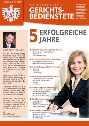 Ausgabe November 2009 - ZA Justiz