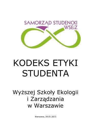 Kodeks etyki studenta WSEiZ