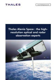 Thales Alenia Space : the high- resolution optical ... - Thales Group