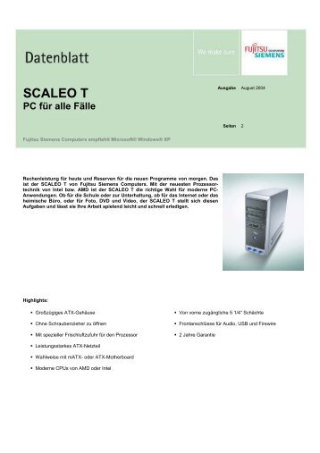 SCALEO T PC für alle Fälle - produktinfo.conrad.com