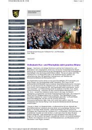 Speyer Report - Volksbank Kur