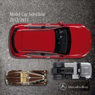 Model Car Selection - Mercedes-Benz