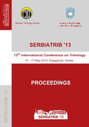 Proceedings of SerbiaTrib '13