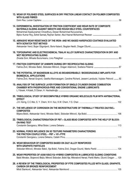 Proceedings of SerbiaTrib '13