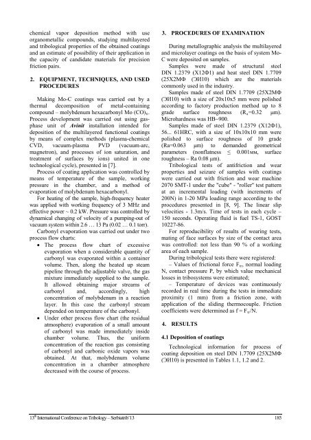 Proceedings of SerbiaTrib '13