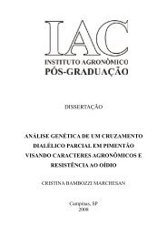 AnÃ¡lise genÃ©tica de um cruzamento dialÃ©lico parcial em ... - IAC