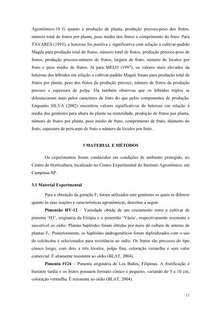 AnÃ¡lise genÃ©tica de um cruzamento dialÃ©lico parcial em ... - IAC