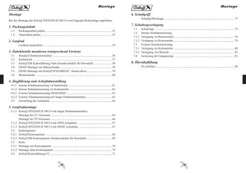 2 Montage DE 2013 07.pdf, Seiten 1-19 - Rohloff